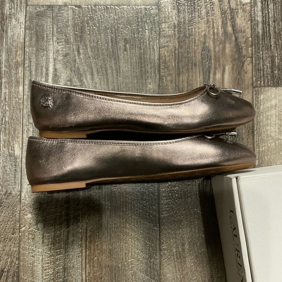 Ralph Lauren Metallic Brown Ballet Flats Size 6B - Picture 14 of 16